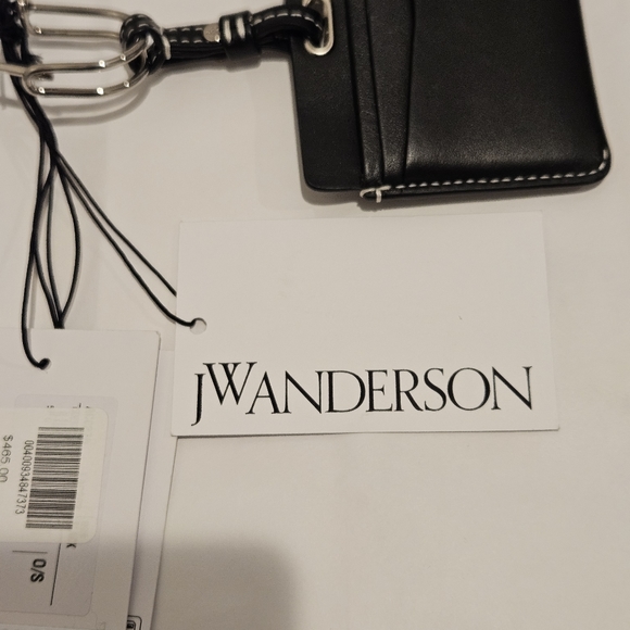 JW ANDERSON Safety Pin Leather Card Holder - UNISEX - Picture 2 of 8